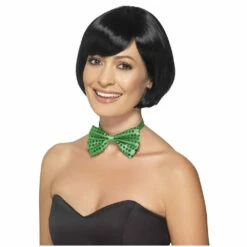Green Sequin Bow Tie