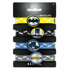 Batman Stretchy Bracelet Wristbands - Pack Of 4