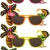 Flamingo And Palm Tree Glasses - Assorted Colours - Each -Glamourguise Store product 100126 1 orig
