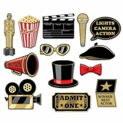Awards Night Glittered Selfie Kit - 27.9cm - Pack Of 13