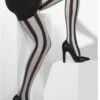 Black And White Vertical Stripe Tights -Glamourguise Store product 104034 1 orig