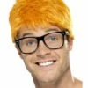 90's TV Host Ginger Wig And Glasses