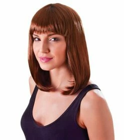 Brown Long Bob Wig