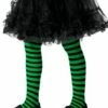 Children's Black And Green Striped Tights -Glamourguise Store product 106430 1 orig
