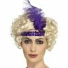 Purple Sequin Flapper Headband -Glamourguise Store product 106852 1 orig