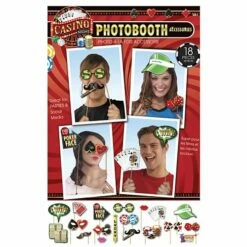 Casino Photo Booth Props - Pack Of 18
