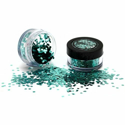 Aqua Marine Turquoise Chunky Biodegradable Glitter - 3g 3 Aqua Marine Turquoise Chunky Biodegradable Glitter - 3g