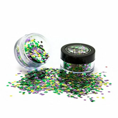 RainForest Green Mix Chunky Biodegradable Glitter - 3g 3 RainForest Green Mix Chunky Biodegradable Glitter - 3g