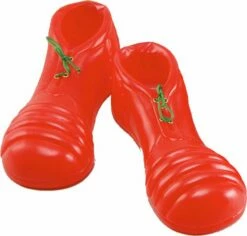 Adult Clown Shoes Red PVC