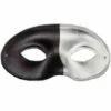 Domino Mask - Black & Silver -Glamourguise Store product 64877 1 orig