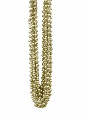 Gold Party Beads - Pack Of 12 3 Gold Party Beads - Pack Of 12
