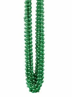Green Party Beads - Pack Of 12