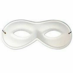 Small White Domino Mask