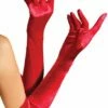 Long Red Satin Opera Gloves -Glamourguise Store product 68006 1 orig