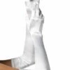 Long White Satin Opera Gloves -Glamourguise Store product 68007 1 orig