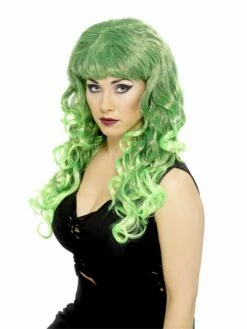 Long Green Curly Siren Wig