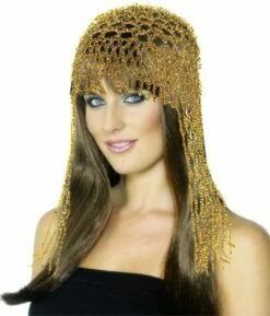 Cleopatra Gold Beaded Headpiece