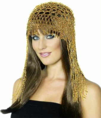 Cleopatra Gold Beaded Headpiece 3 Cleopatra Gold Beaded Headpiece