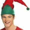 Red & Green Elf Hat With Pom Poms -Glamourguise Store product 71842 1 orig