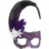 Sequin Face Mask - Purple & Silver -Glamourguise Store product 71853 1 orig