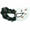 Black & White Feather Eye Mask
