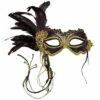 Black Eye Mask With Feather Decoration -Glamourguise Store product 76700 1 orig