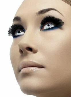 Black Feather Eyelashes