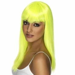Neon Yellow Glamourama Wig