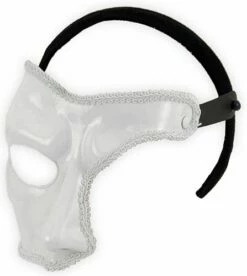 White Phantom Mask On A Headband