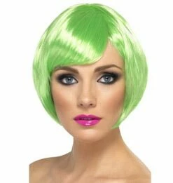 Green Bob Babe Wig