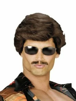 Used Car Salesman Wig Dark Brown