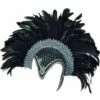 Feather Helmet, Black Jewel And Plume 2 Feather Helmet, Black Jewel And Plume -Glamourguise Store product 82506 1 orig