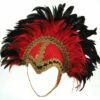 Feather Helmet, Red Braiding And Plume -Glamourguise Store product 82511 1 orig