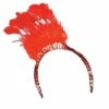 Feather Sequin Headpiece- Red -Glamourguise Store product 82545 1 orig