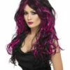 Gothic Bride Wig, Black And Pink -Glamourguise Store product 83662 1 orig