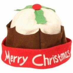 Merry Christmas Pudding Hat