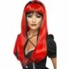 Bewitching Wig, Red Over Black