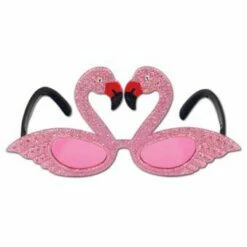 Glittered Flamingo Glasses