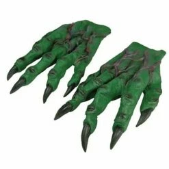 Green Rubber Monster Hands