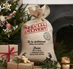 Vintage Noel Giant Hessian Santa Sack - 80cm