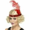 Blonde 1920s Charleston Wig With Feather Headband -Glamourguise Store product 95911 1 orig