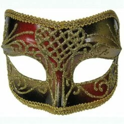 Red And Gold Male Mask- Glasses Style