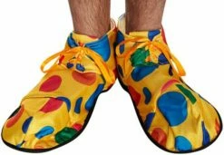 Yellow Polka Dot Clown Shoes