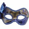 Blue And Gold Mask With Bow