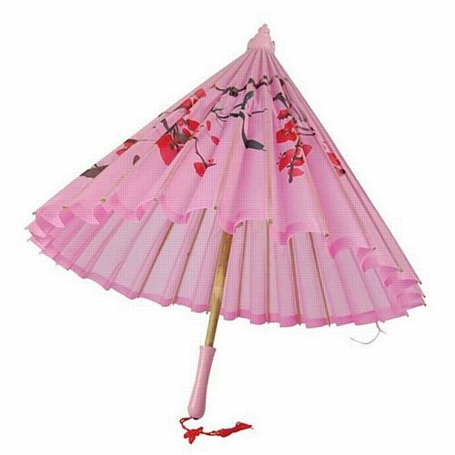 Pink Oriental Parasol 3 Pink Oriental Parasol