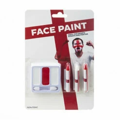 England Face Paint Kit - Red And White